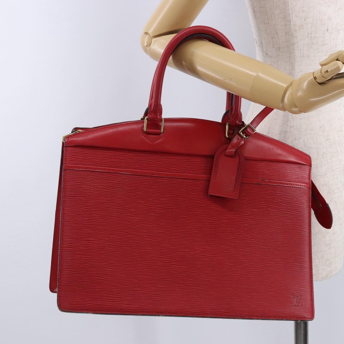 LOUIS VUITTON Epi Riviera Hand Bag Red M48187 LV Auth BA14110