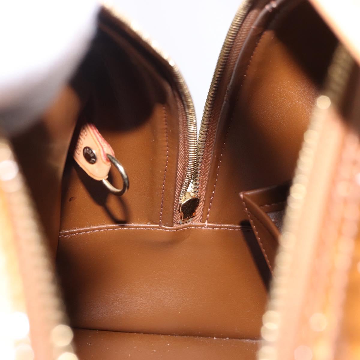 LOUIS VUITTON Monogram Vernis Tompkins Square Bag Bronze M91103 LV Auth BA14111