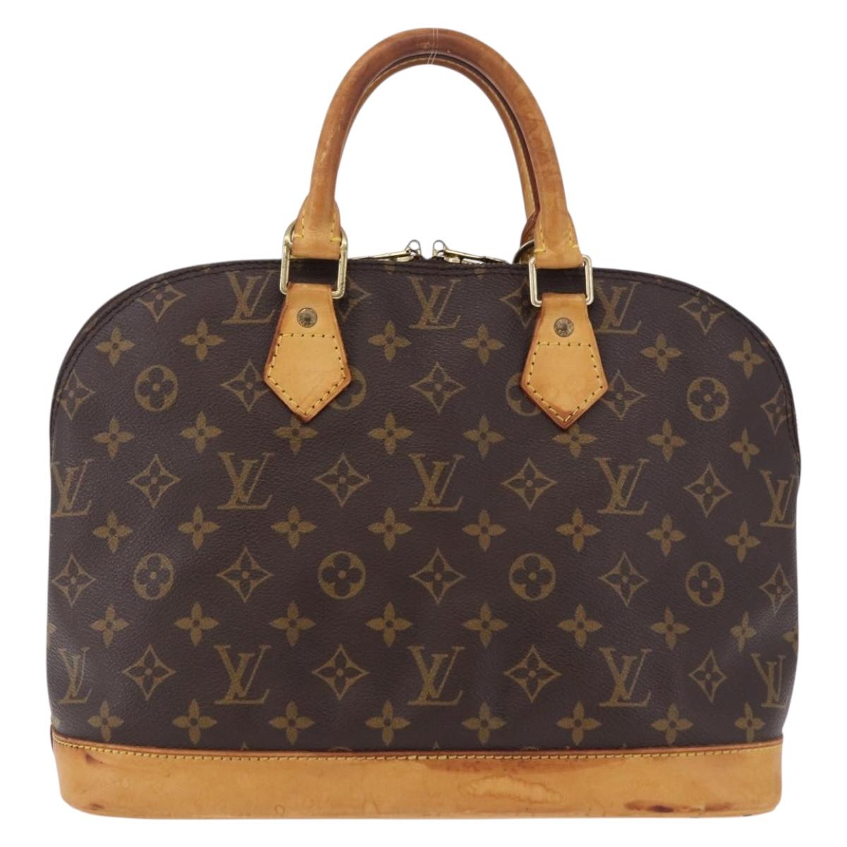 LOUIS VUITTON Monogram Alma Hand Bag M51130 LV Auth BA14112