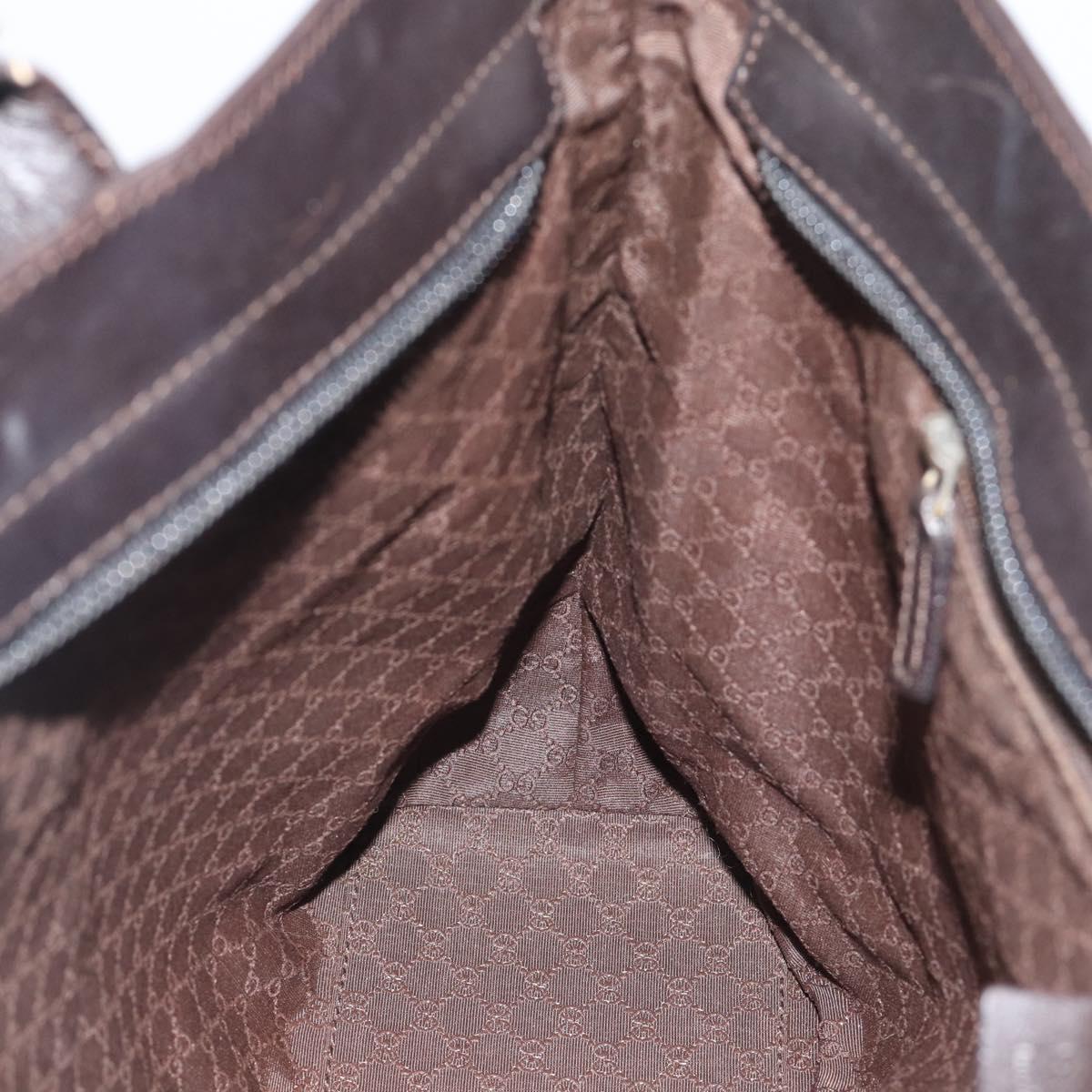 GUCCI Web Sherry Line Tote Bag Canvas Beige Gold 002 1119 Auth BA14116A