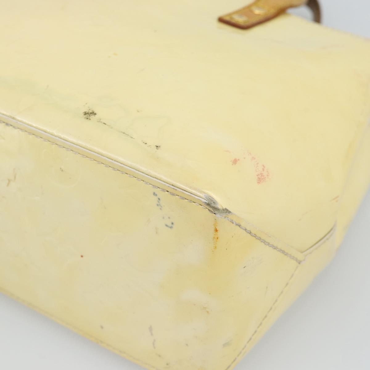 LOUIS VUITTON Monogram Vernis Reade PM Hand Bag Perle M91336 LV Auth BA14127