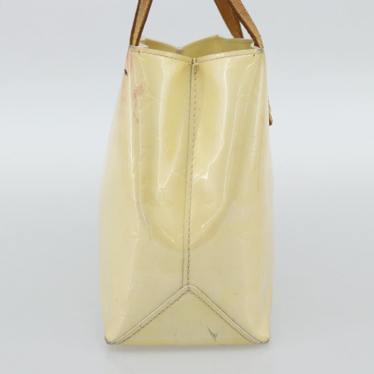 LOUIS VUITTON Monogram Vernis Reade PM Hand Bag Perle M91336 LV Auth BA14127