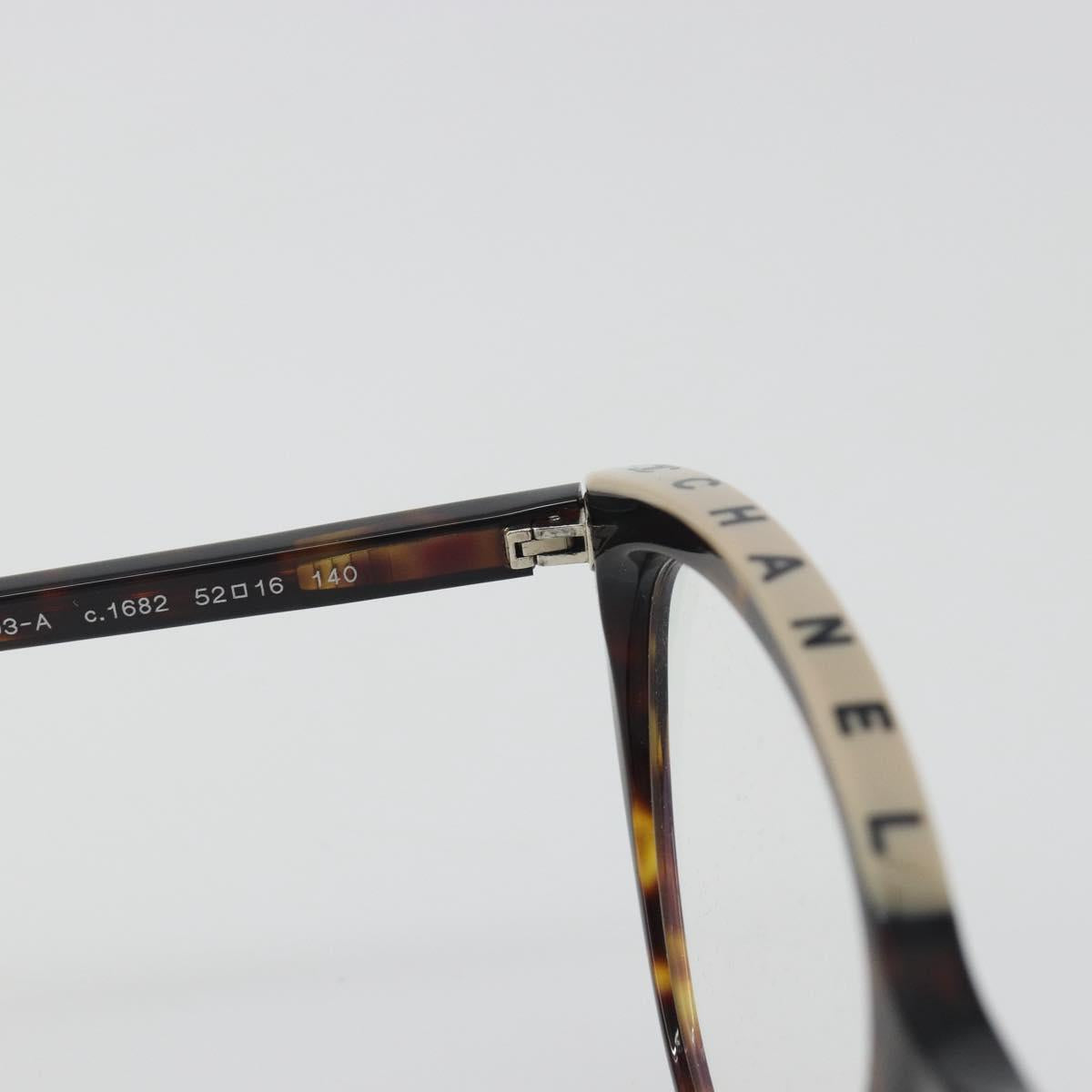 CHANEL Tortoise Pattern Sunglasses Plastic Brown CC Auth BA14129