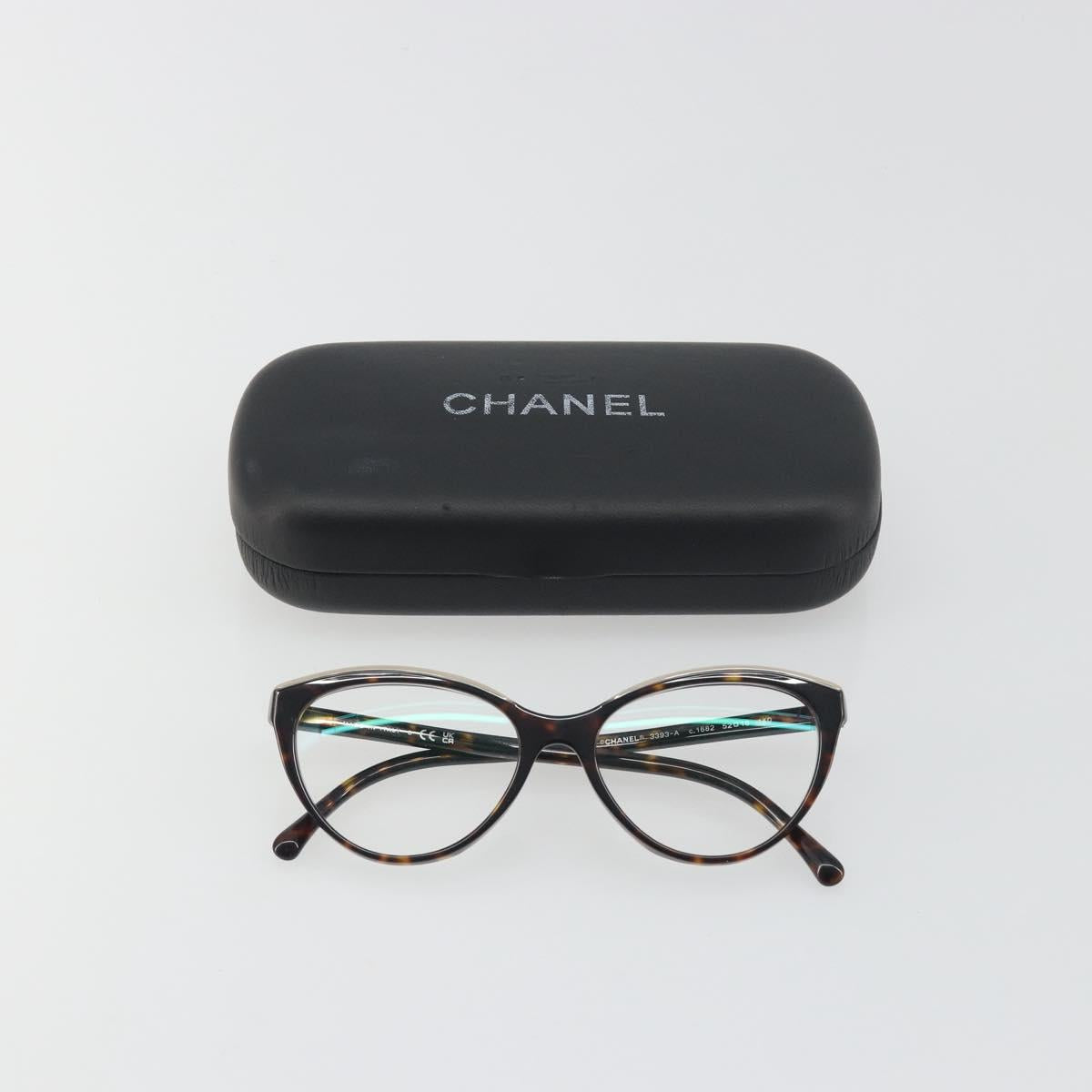 CHANEL Tortoise Pattern Sunglasses Plastic Brown CC Auth BA14129