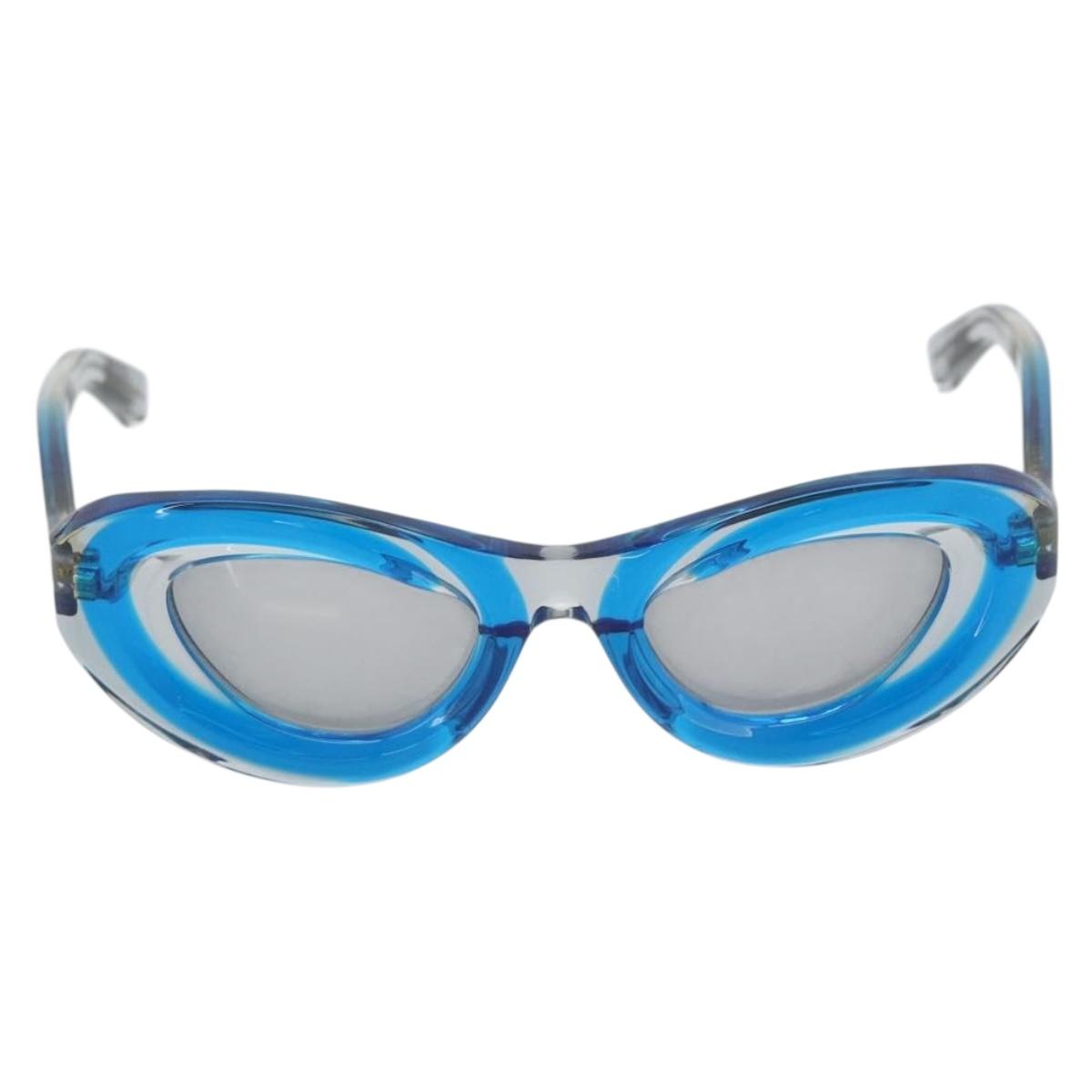 BOTTEGA VENETA Sunglasses Plastic Blue Auth BA14130M