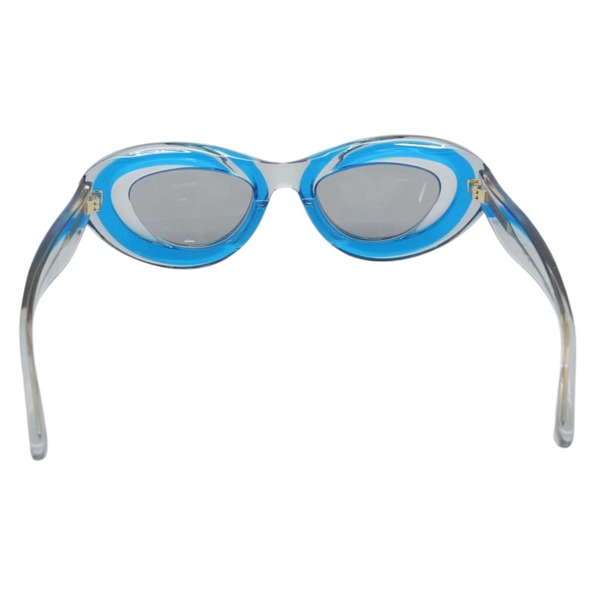 BOTTEGA VENETA Sunglasses Plastic Blue Auth BA14130M