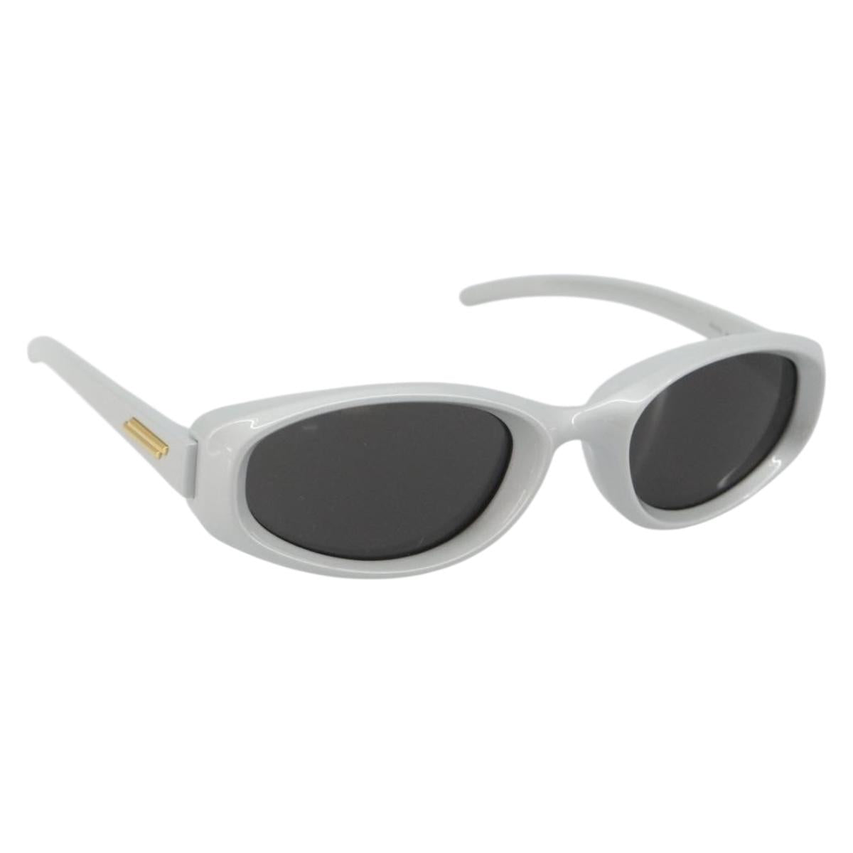 BOTTEGA VENETA Sunglasses Plastic Silver Auth BA14136