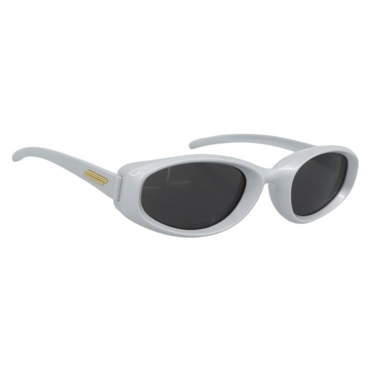 BOTTEGAVENETA Sunglasses Plastic Silver Auth BA14137M