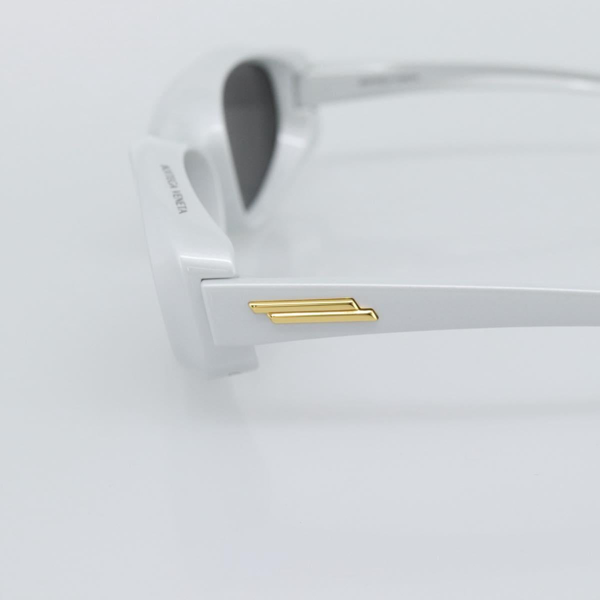 BOTTEGAVENETA Sunglasses Plastic Silver Auth BA14137M