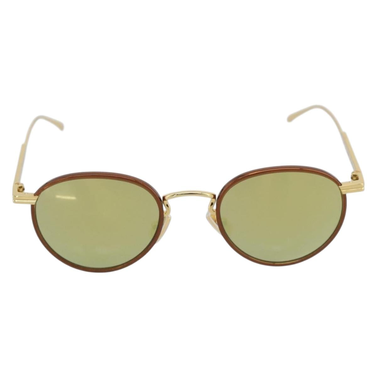 BOTTEGAVENETA Sunglasses Metal Gold Tone Auth BA14138M