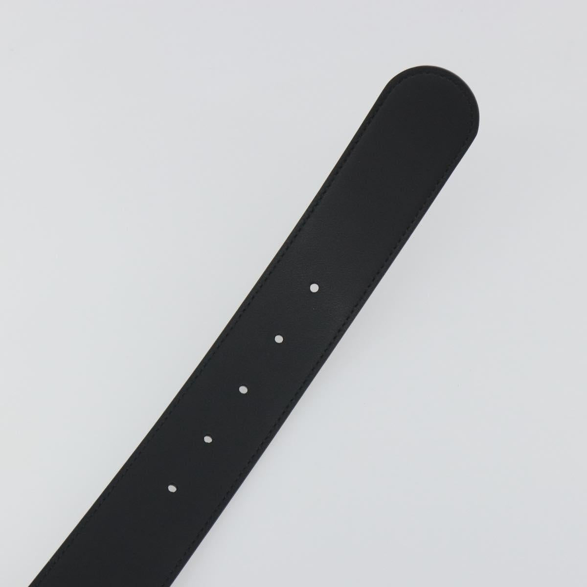 GUCCI GG Supreme Interlocking G Belt PVC 37.4"" Black 703147 Auth BA14140V