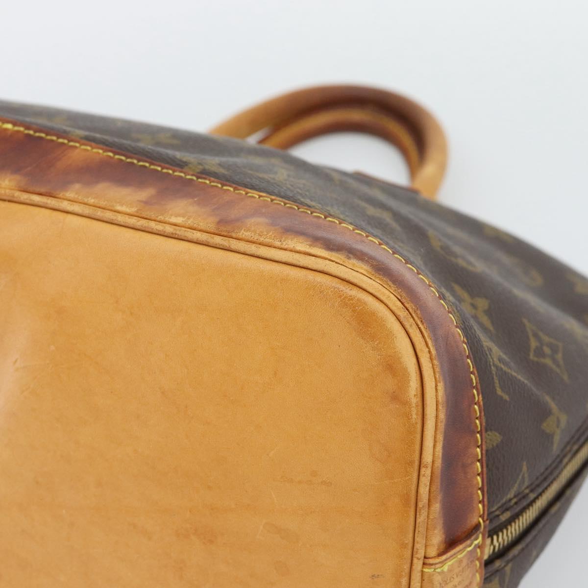 LOUIS VUITTON Monogram Alma PM Hand Bag M53151 LV Auth BA14144