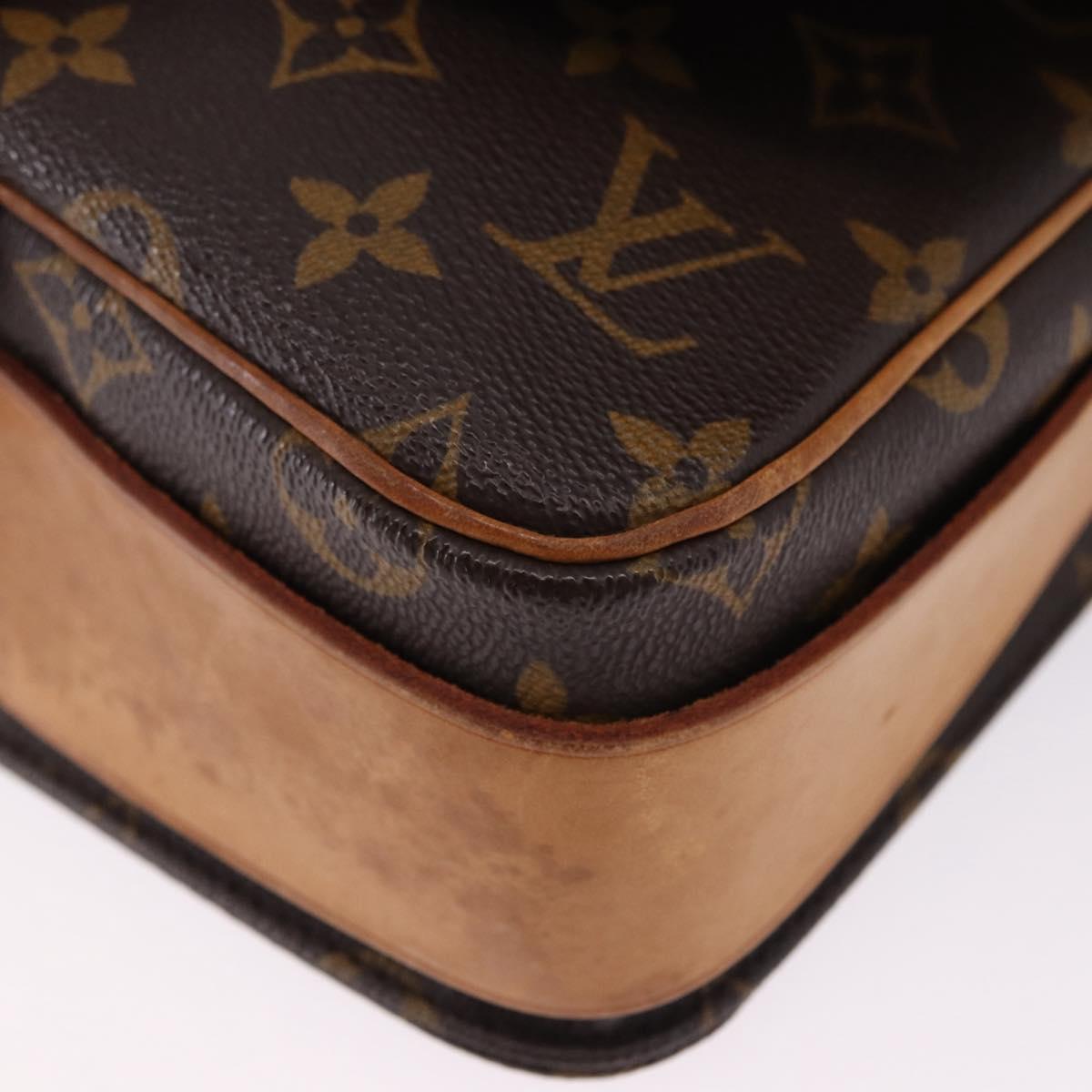 LOUIS VUITTON Monogram Cartouchiere MM Shoulder Bag M51253 LV Auth BA14145A