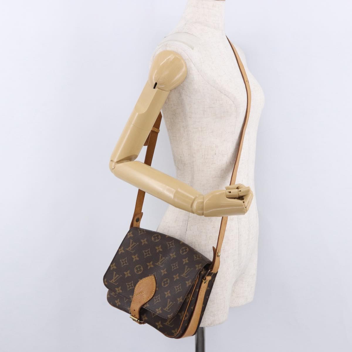 LOUIS VUITTON Monogram Cartouchiere MM Shoulder Bag M51253 LV Auth BA14145A