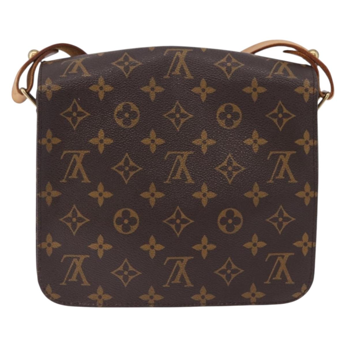 LOUIS VUITTON Monogram Cartouchiere MM Shoulder Bag M51253 LV Auth BA14145A
