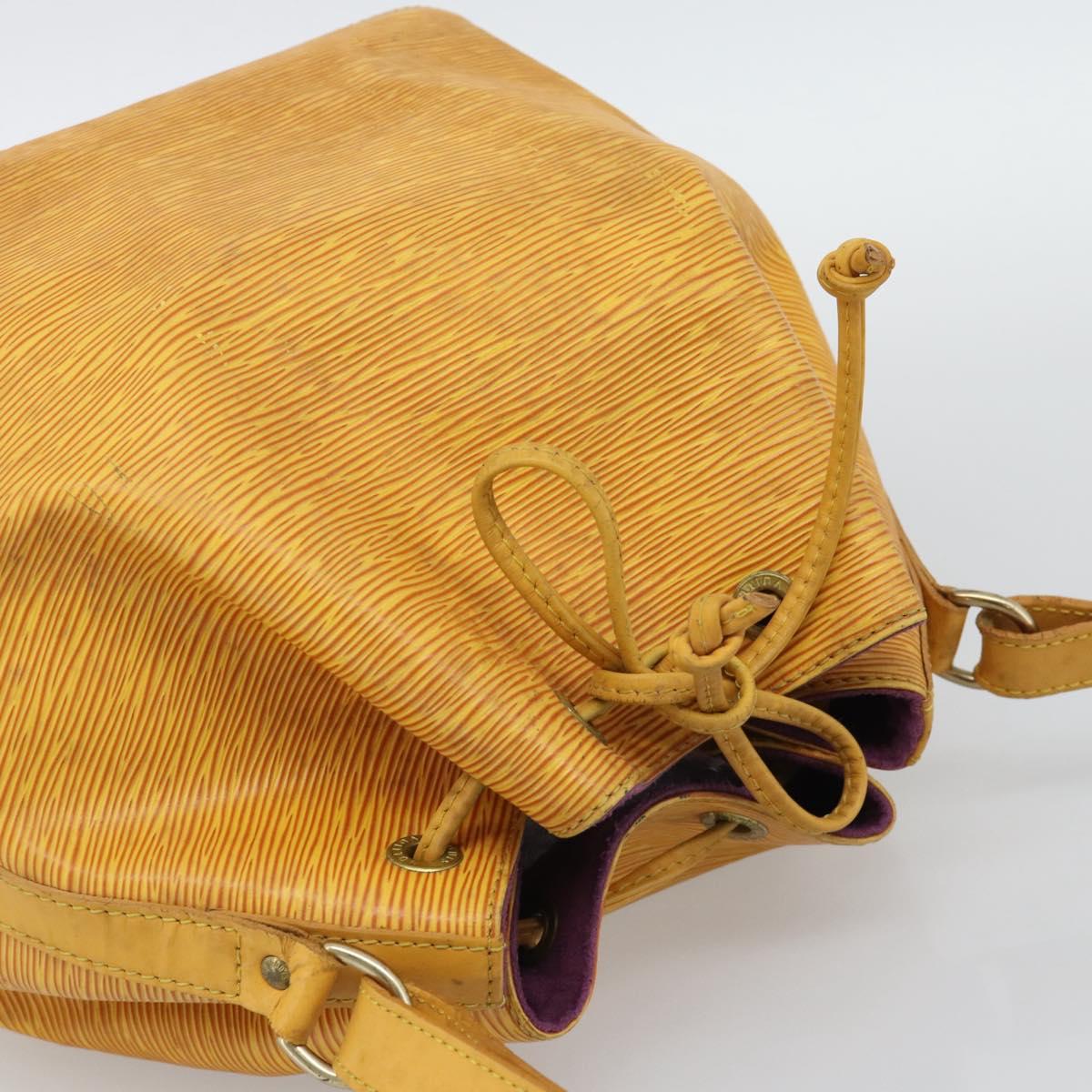 LOUIS VUITTON Epi Petit Noe Shoulder Bag Tassili Yellow M44109 LV Auth BA14160