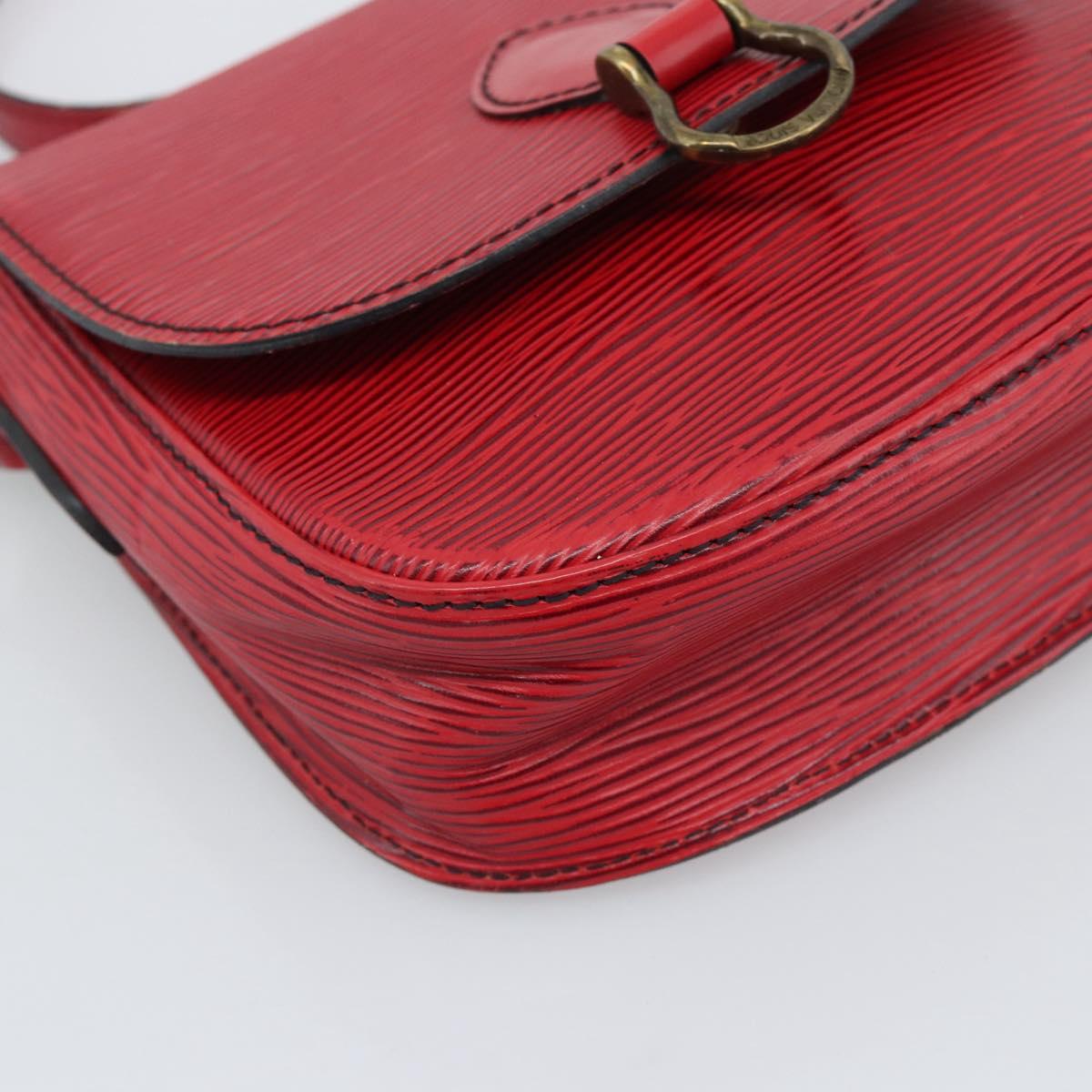 LOUIS VUITTON Epi Saint Cloud PM Shoulder Bag Red M52217 LV Auth BA14161