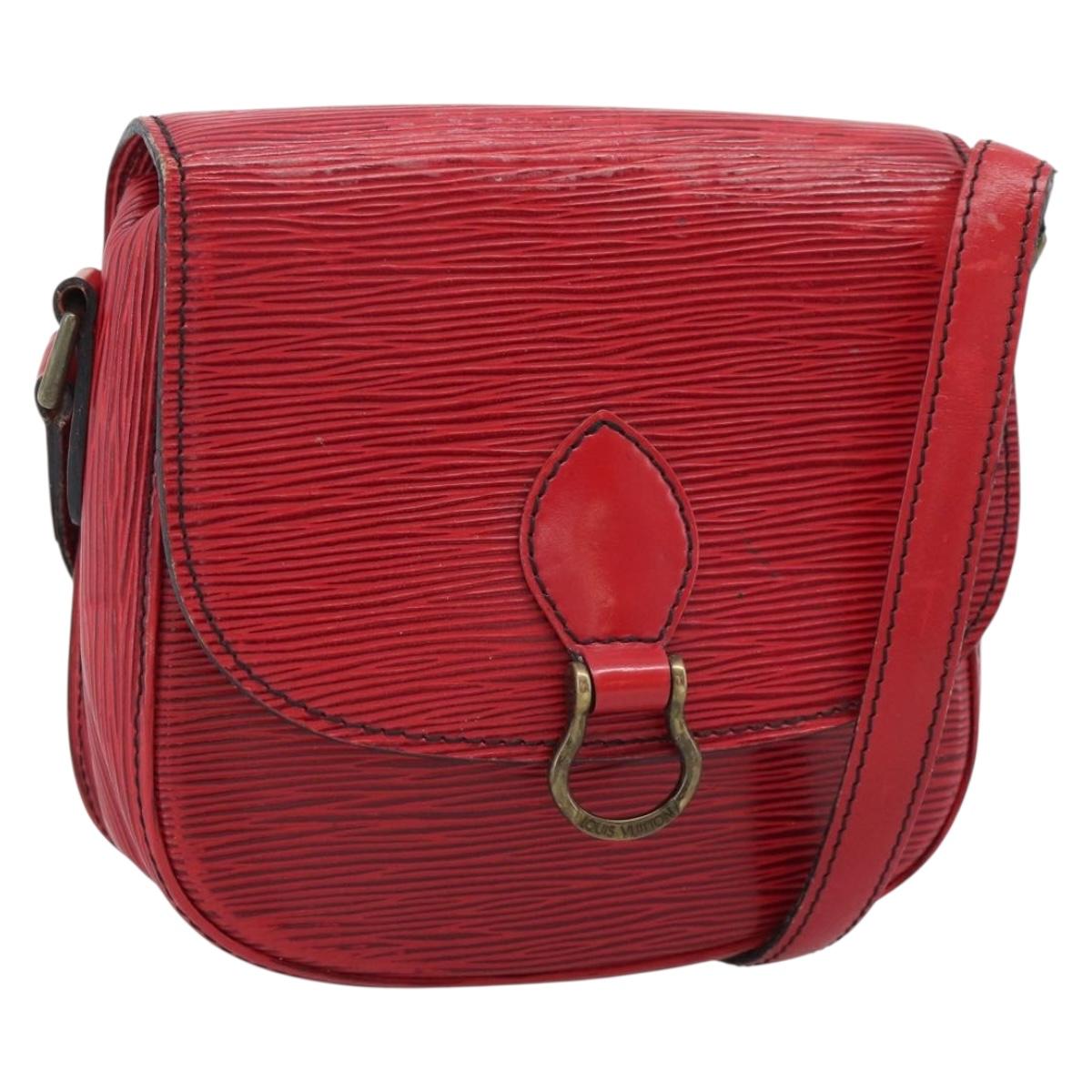 LOUIS VUITTON Epi Saint Cloud PM Shoulder Bag Red M52217 LV Auth BA14161