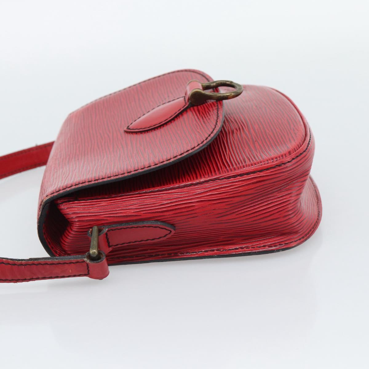 LOUIS VUITTON Epi Saint Cloud PM Shoulder Bag Red M52217 LV Auth BA14161
