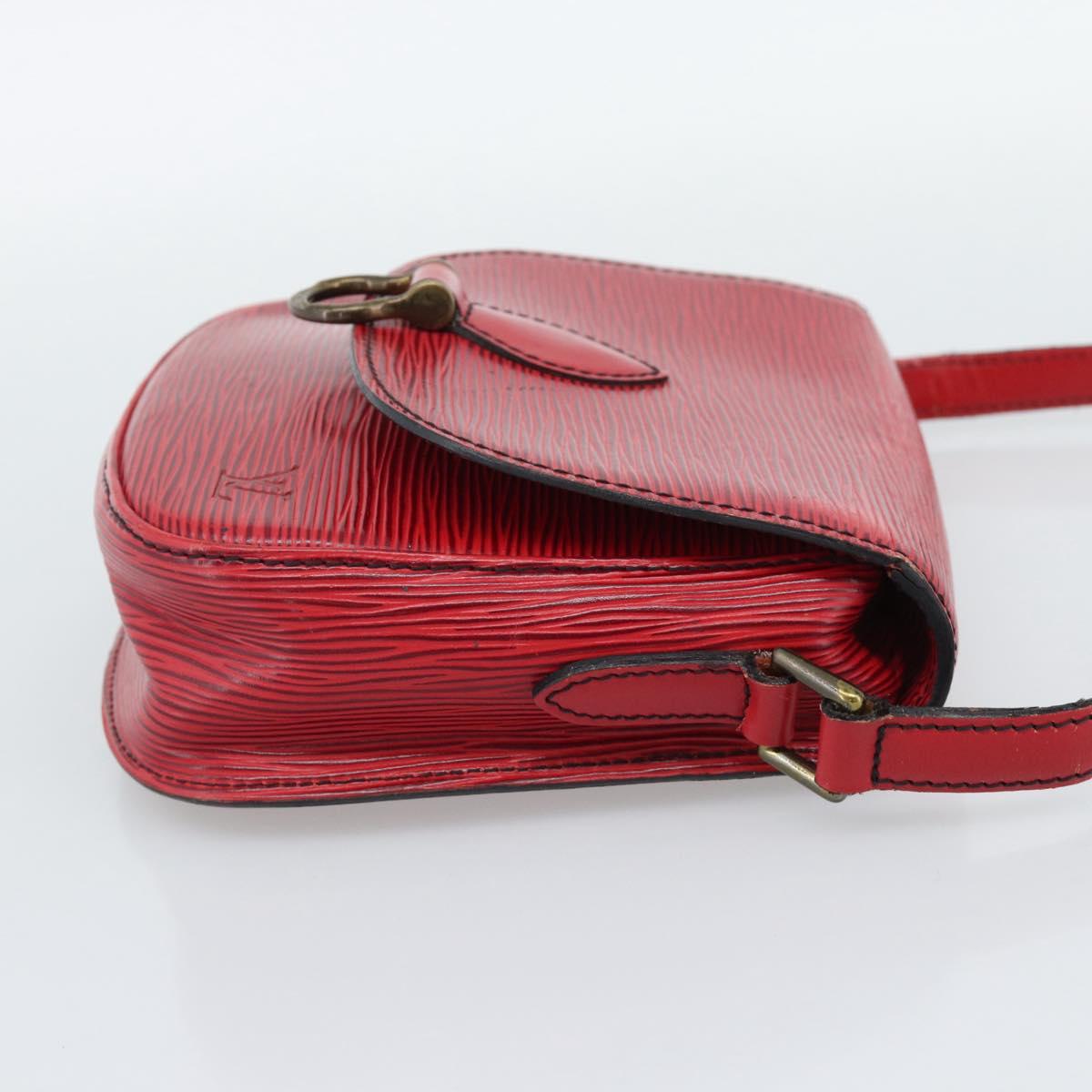 LOUIS VUITTON Epi Saint Cloud PM Shoulder Bag Red M52217 LV Auth BA14161