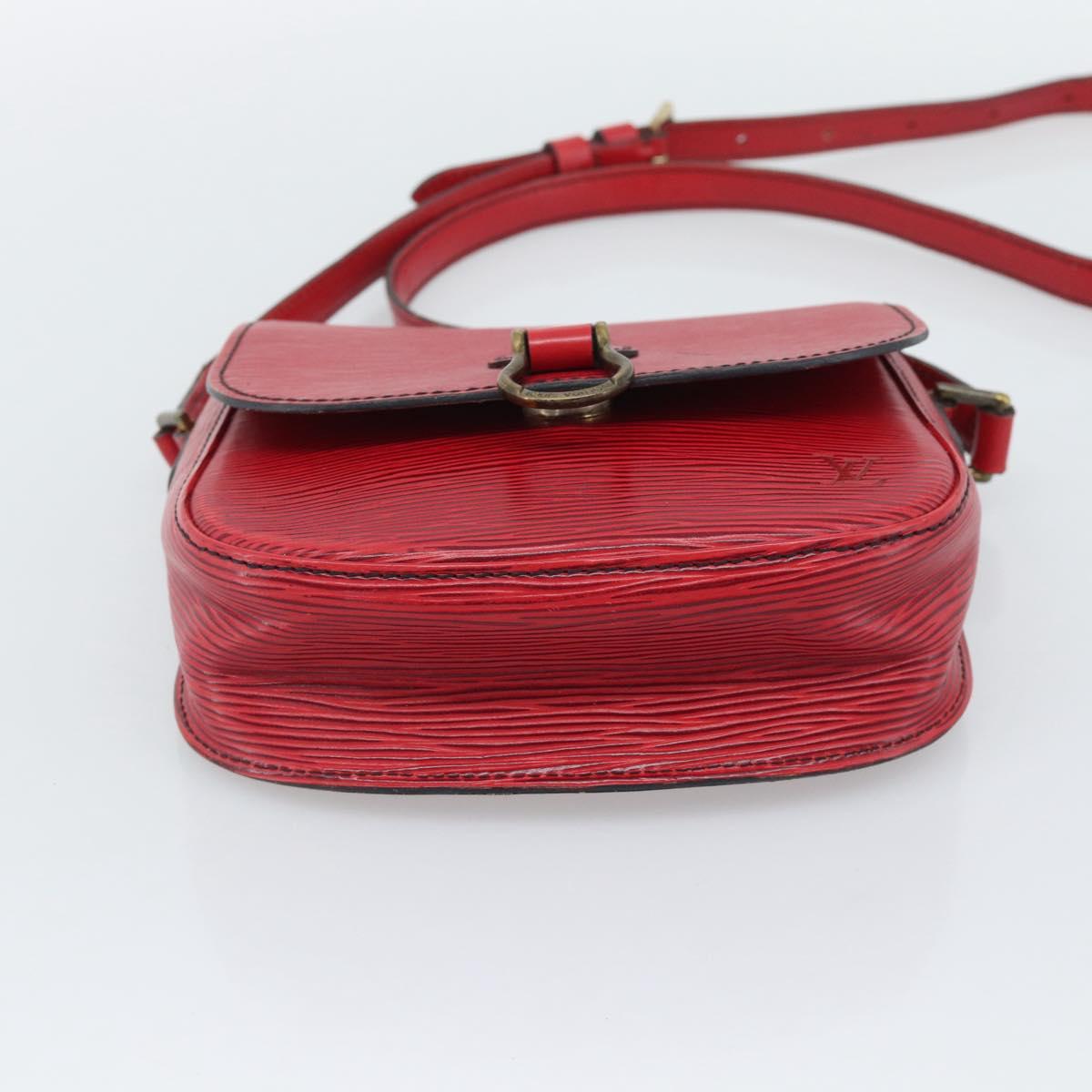LOUIS VUITTON Epi Saint Cloud PM Shoulder Bag Red M52217 LV Auth BA14161