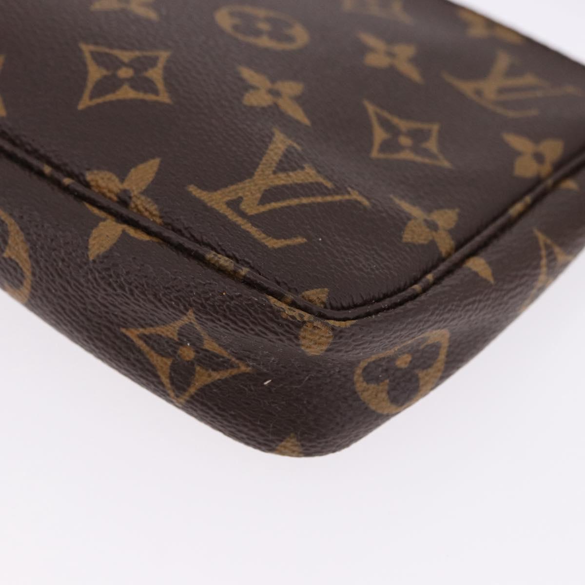 LOUIS VUITTON Monogram Pochette Accessoires Pouch M51980 LV Auth BA14168