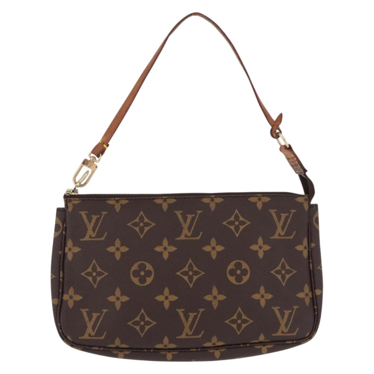 LOUIS VUITTON Monogram Pochette Accessoires Pouch M51980 LV Auth BA14168