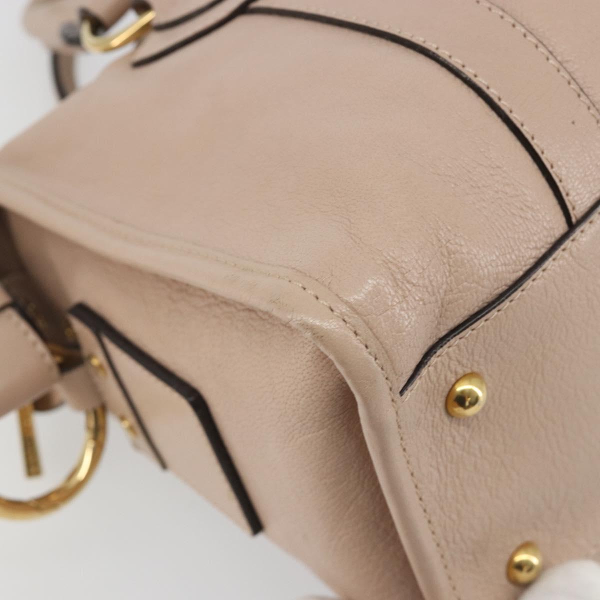 Marc Jacobs Shoulder Bag Leather 2way Pink Gold Auth BA14169A
