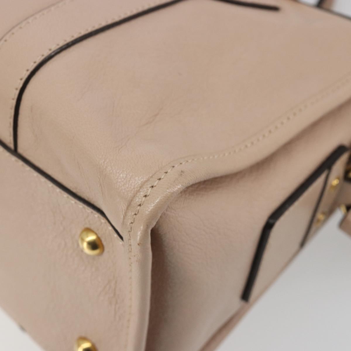 Marc Jacobs Shoulder Bag Leather 2way Pink Gold Auth BA14169A