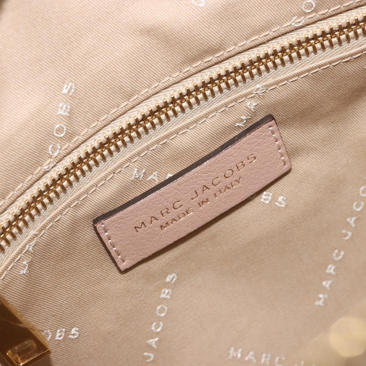 Marc Jacobs Shoulder Bag Leather 2way Pink Gold Auth BA14169A