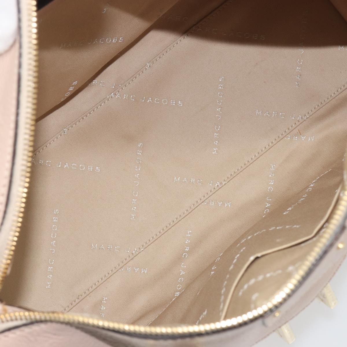 Marc Jacobs Shoulder Bag Leather 2way Pink Gold Auth BA14169A