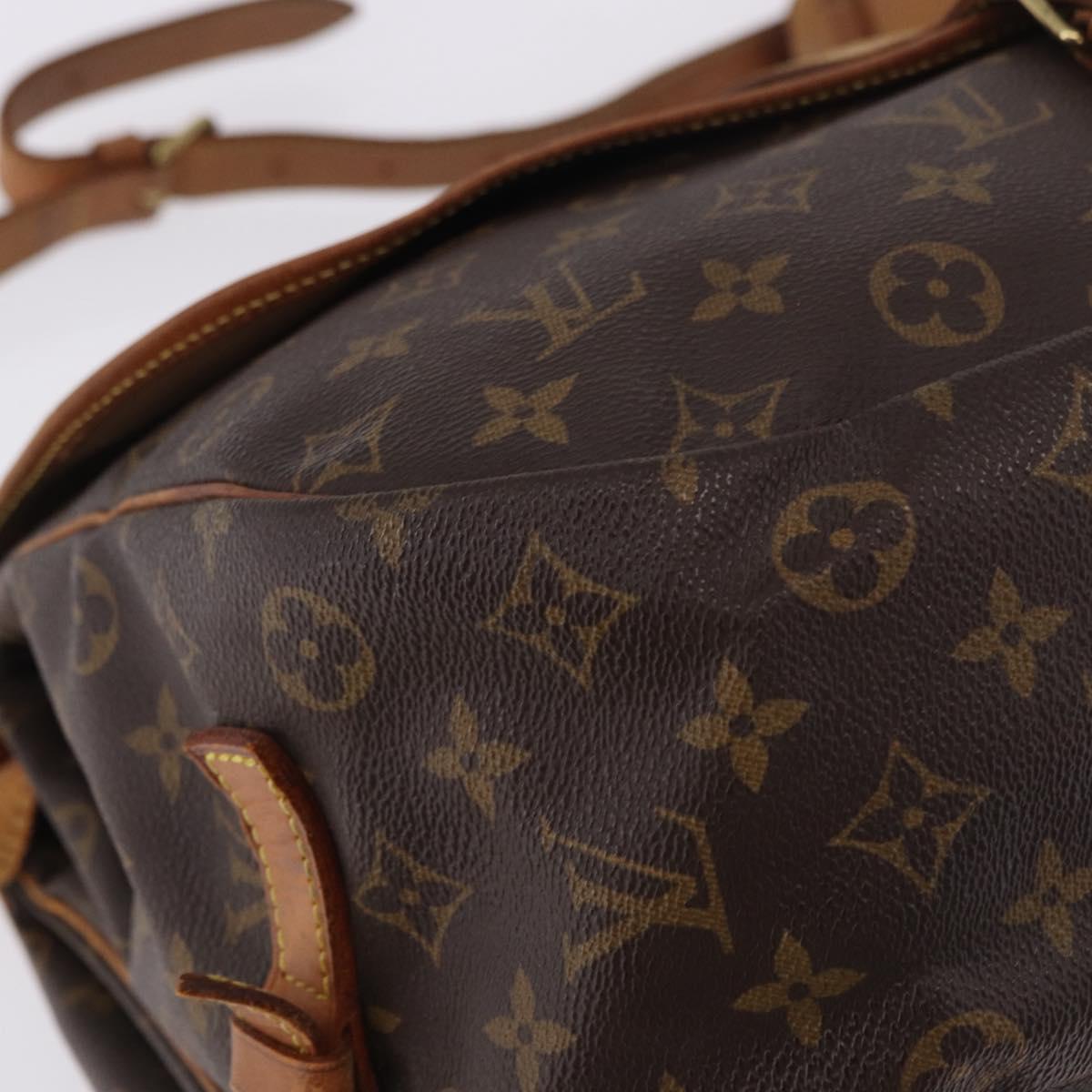 LOUIS VUITTON Monogram Saumur 35 Shoulder Bag M42254 LV Auth BA14171