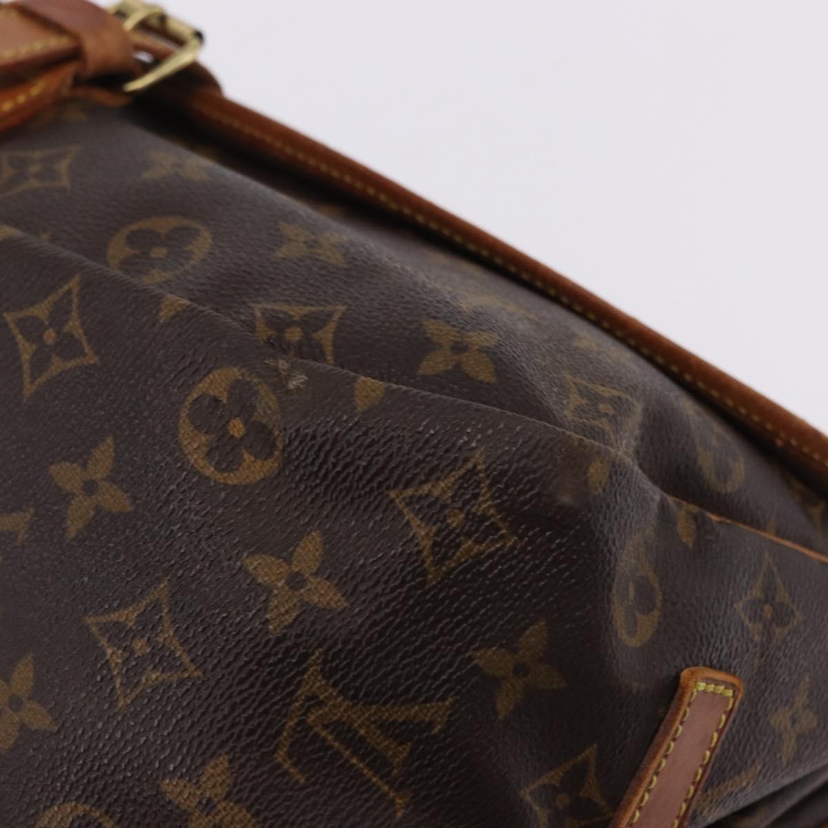 LOUIS VUITTON Monogram Saumur 35 Shoulder Bag M42254 LV Auth BA14171