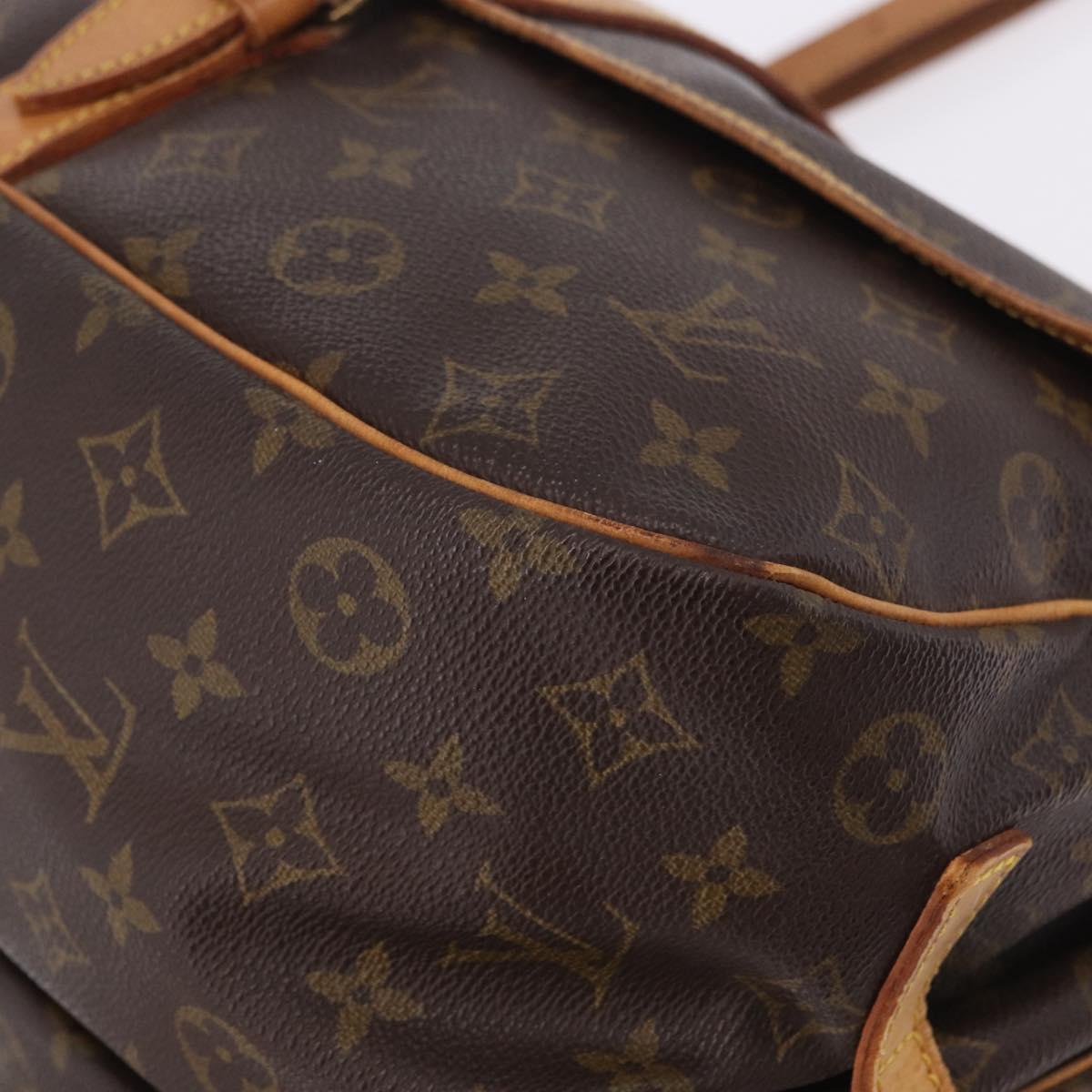 LOUIS VUITTON Monogram Saumur 35 Shoulder Bag M42254 LV Auth BA14173