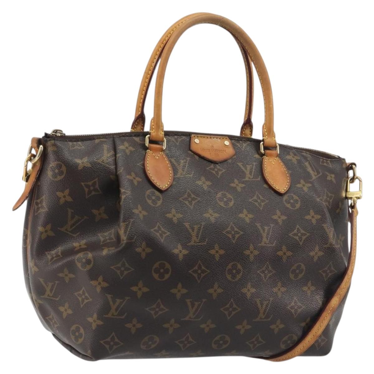 LOUIS VUITTON Monogram Turen MM Hand Bag 2way M48814 LV Auth BA14174