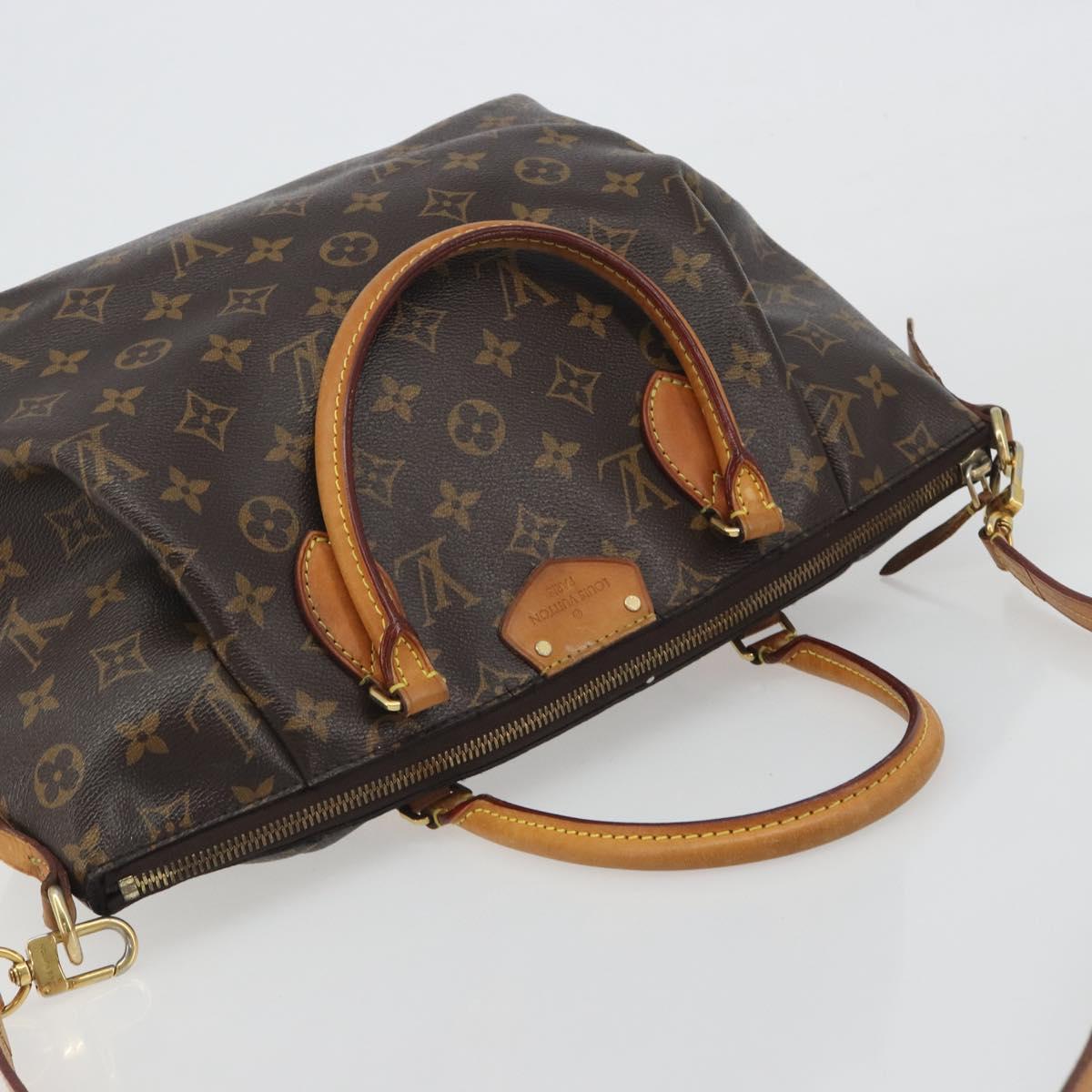 LOUIS VUITTON Monogram Turen MM Hand Bag 2way M48814 LV Auth BA14174