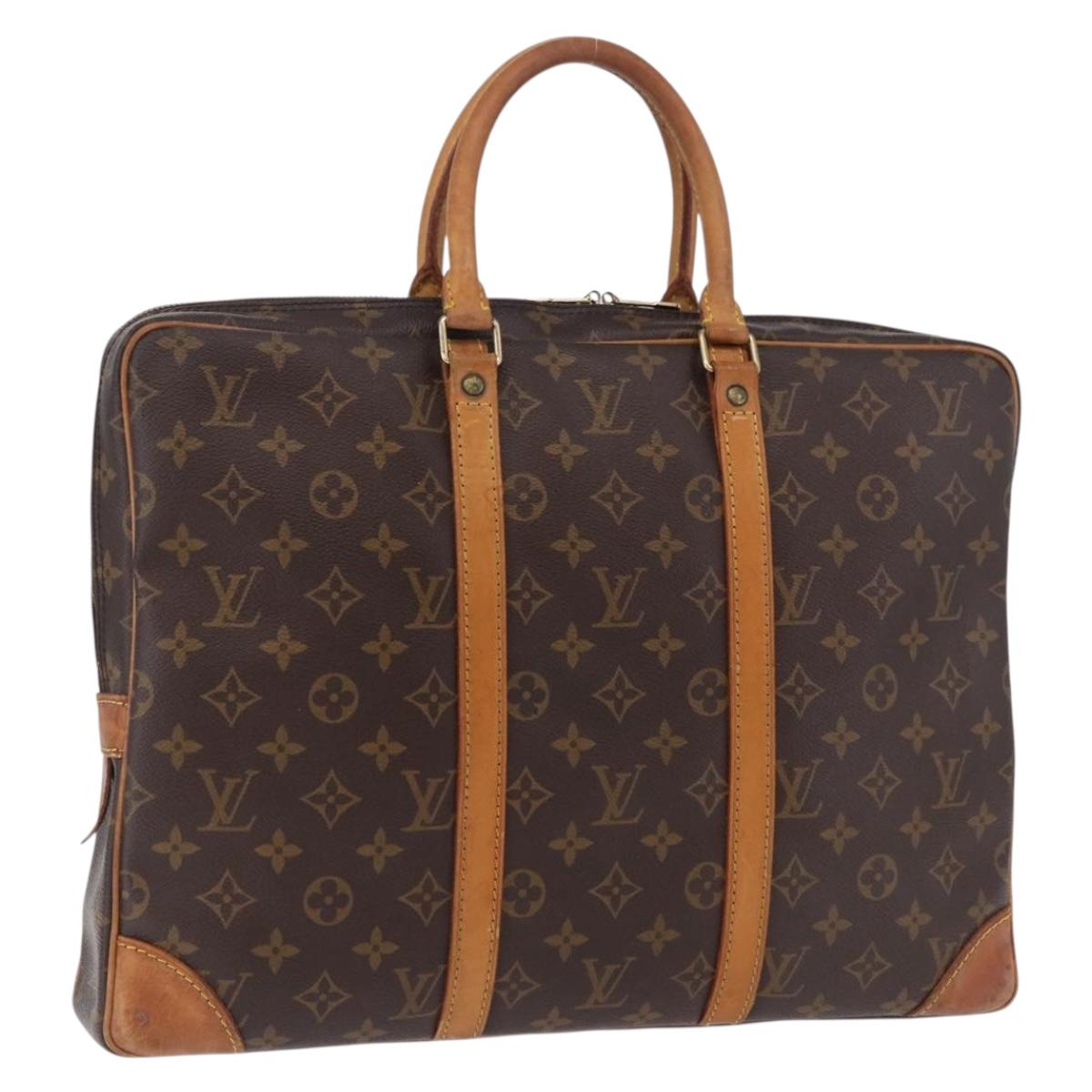LOUIS VUITTON Monogram Porte Documents Voyage Business Bag M53361 Auth BA14175