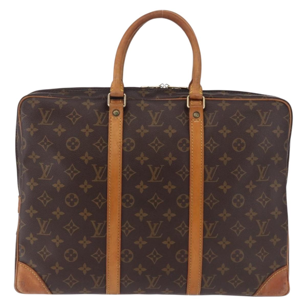 LOUIS VUITTON Monogram Porte Documents Voyage Business Bag M53361 Auth BA14175