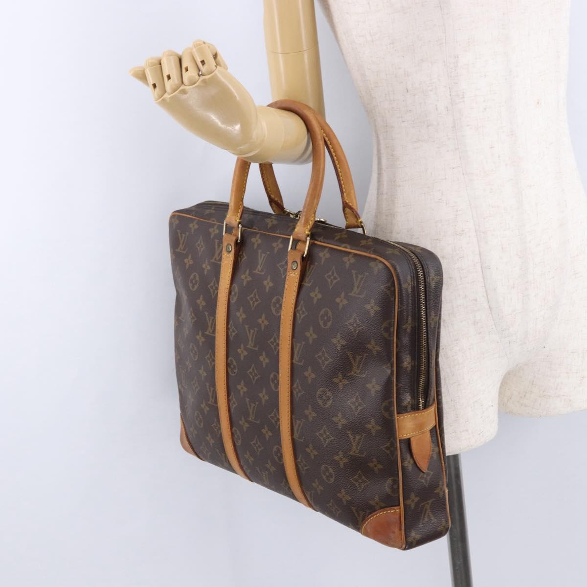 LOUIS VUITTON Monogram Porte Documents Voyage Business Bag M53361 Auth BA14175