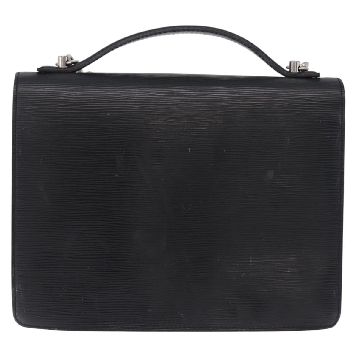 LOUIS VUITTON Epi Monceau 28 Hand Bag Black M52122 LV Auth BA14177