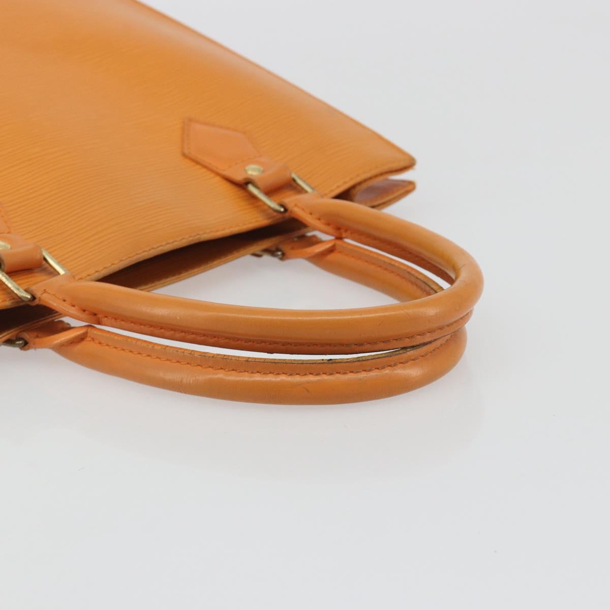 LOUIS VUITTON Epi Sac Plat PM Hand Bag Mandarin M5274H LV Auth BA14186