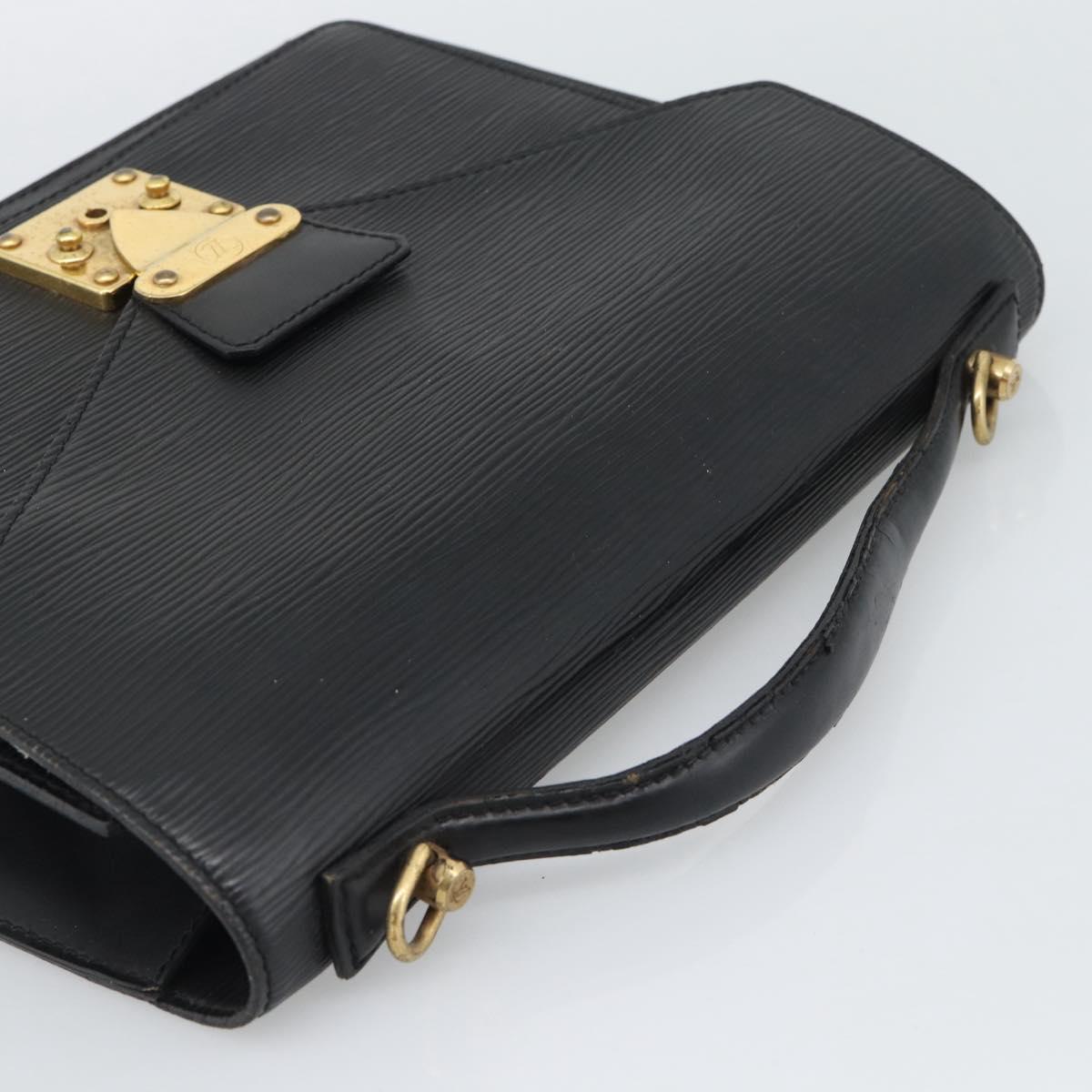 LOUIS VUITTON Epi Monceau 28 Hand Bag Black M52122 LV Auth BA14189