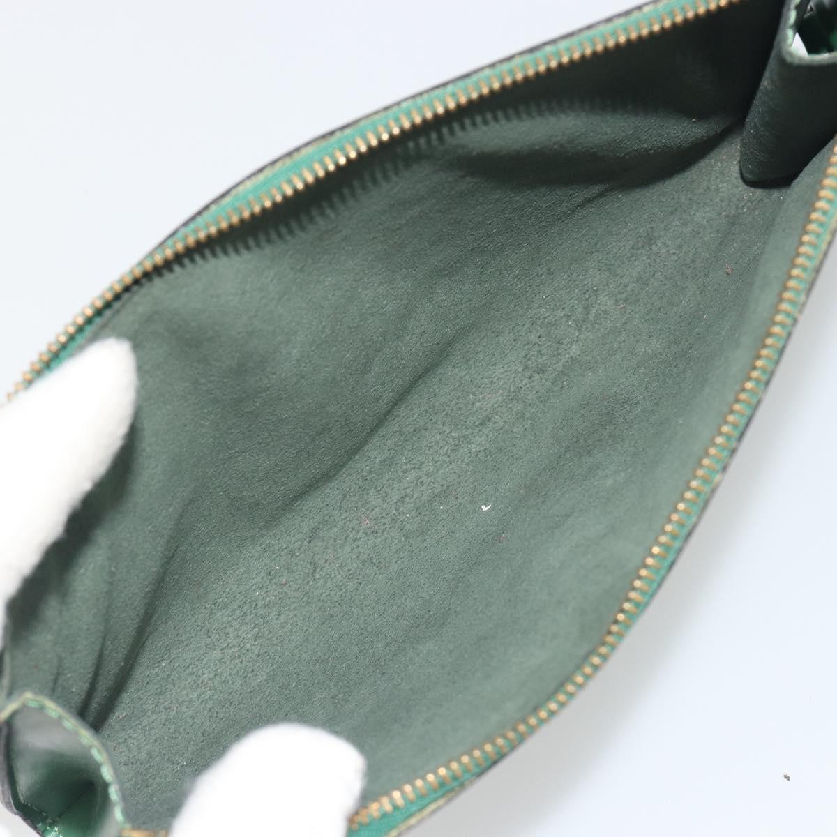 LOUIS VUITTON Epi Pochette Accessoires Accessory Pouch Green M52984 Auth BA14192