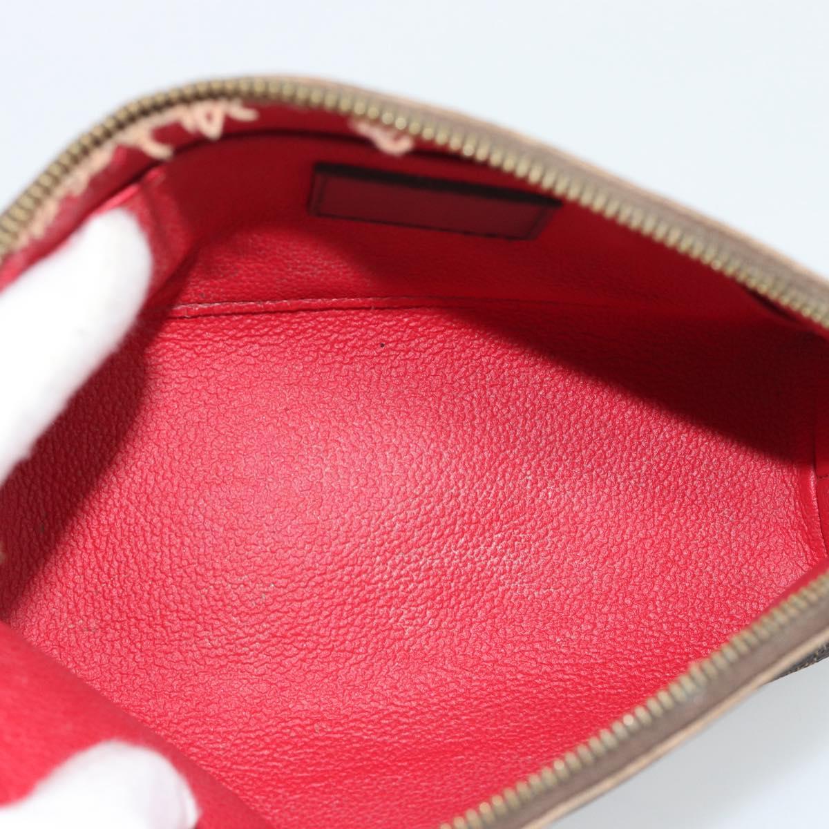 LOUIS VUITTON Damier Ebene Pochette Cosmetic PM Pouch N47516 LV Auth BA14196