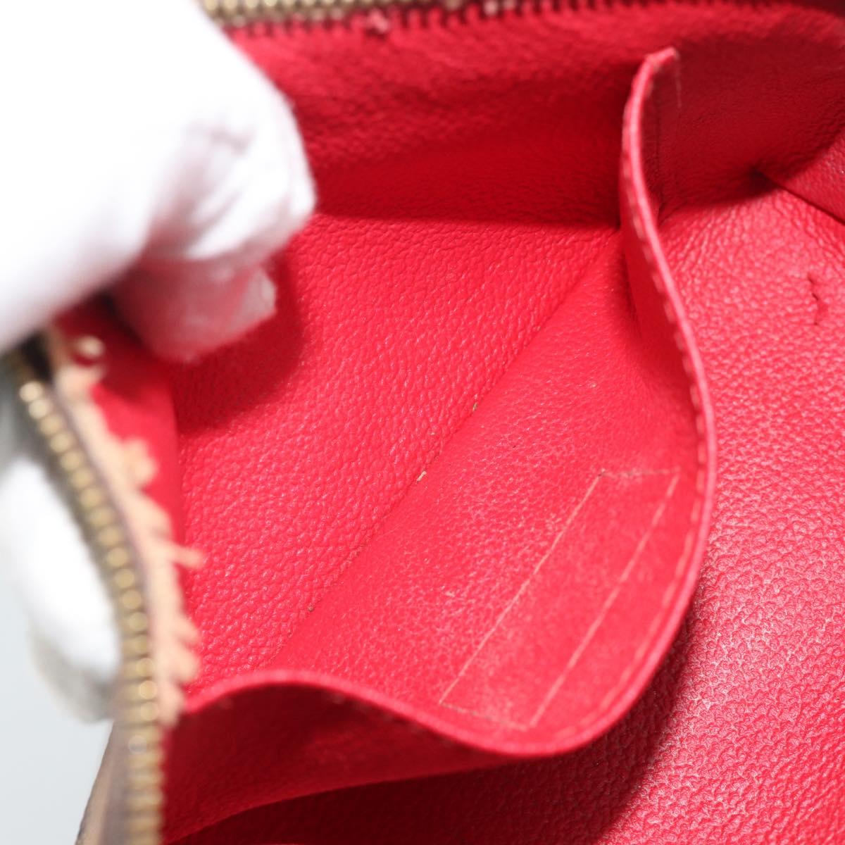 LOUIS VUITTON Damier Ebene Pochette Cosmetic PM Pouch N47516 LV Auth BA14196