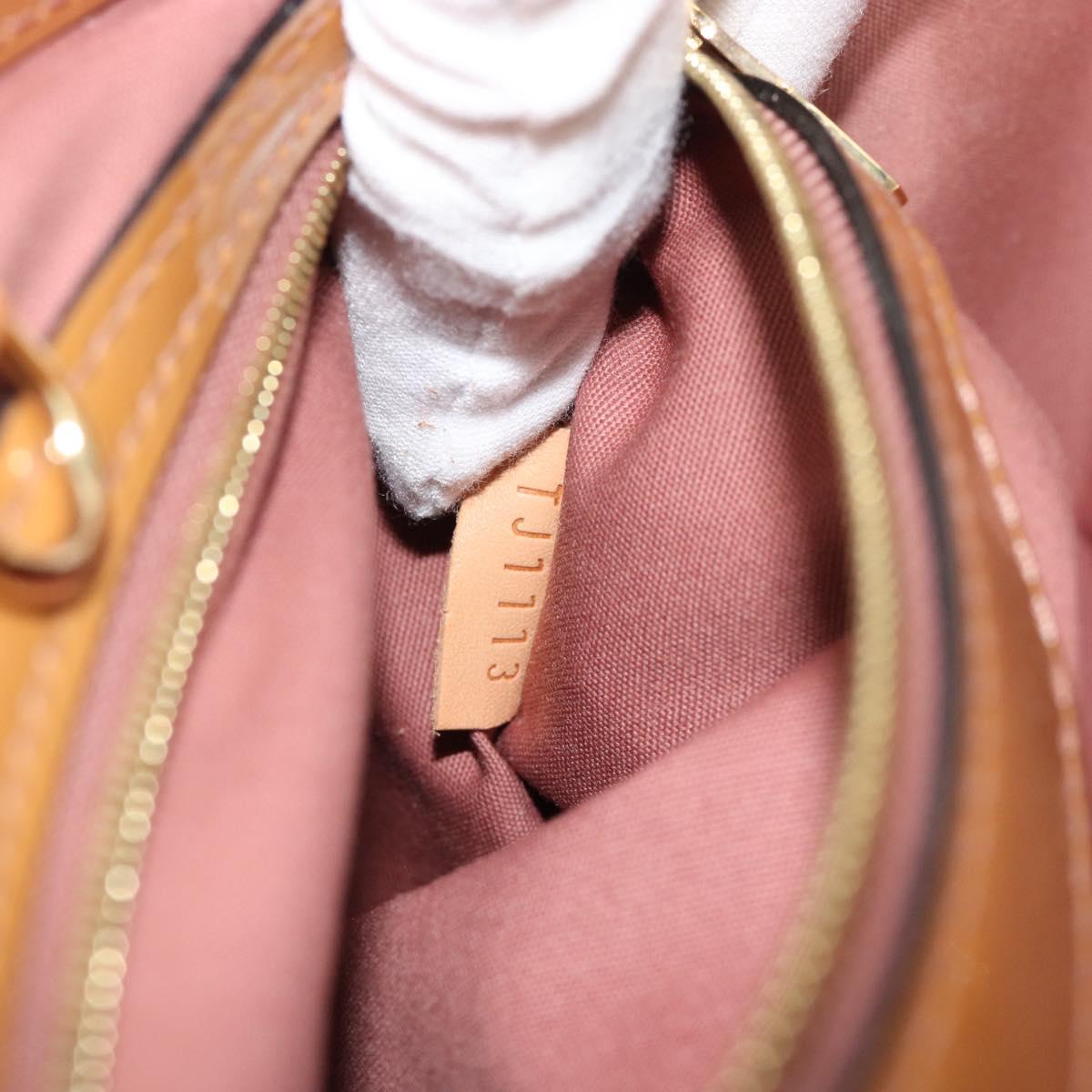 LOUIS VUITTON Monogram Vernis Catalina BB Rose Velours M90015 LV Auth BA14198