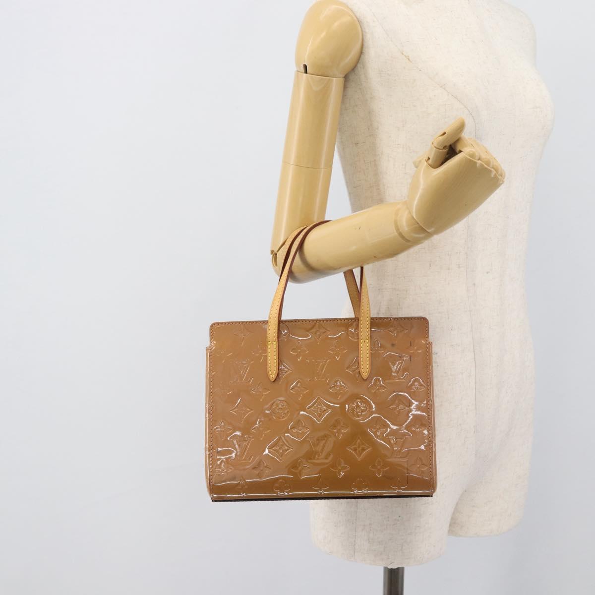 LOUIS VUITTON Monogram Vernis Catalina BB Rose Velours M90015 LV Auth BA14198
