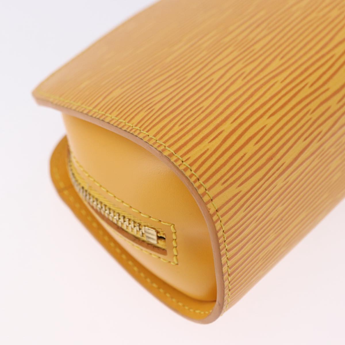 LOUIS VUITTON Epi Dauphine PM Pouch Yellow M48449 LV Auth BA14219