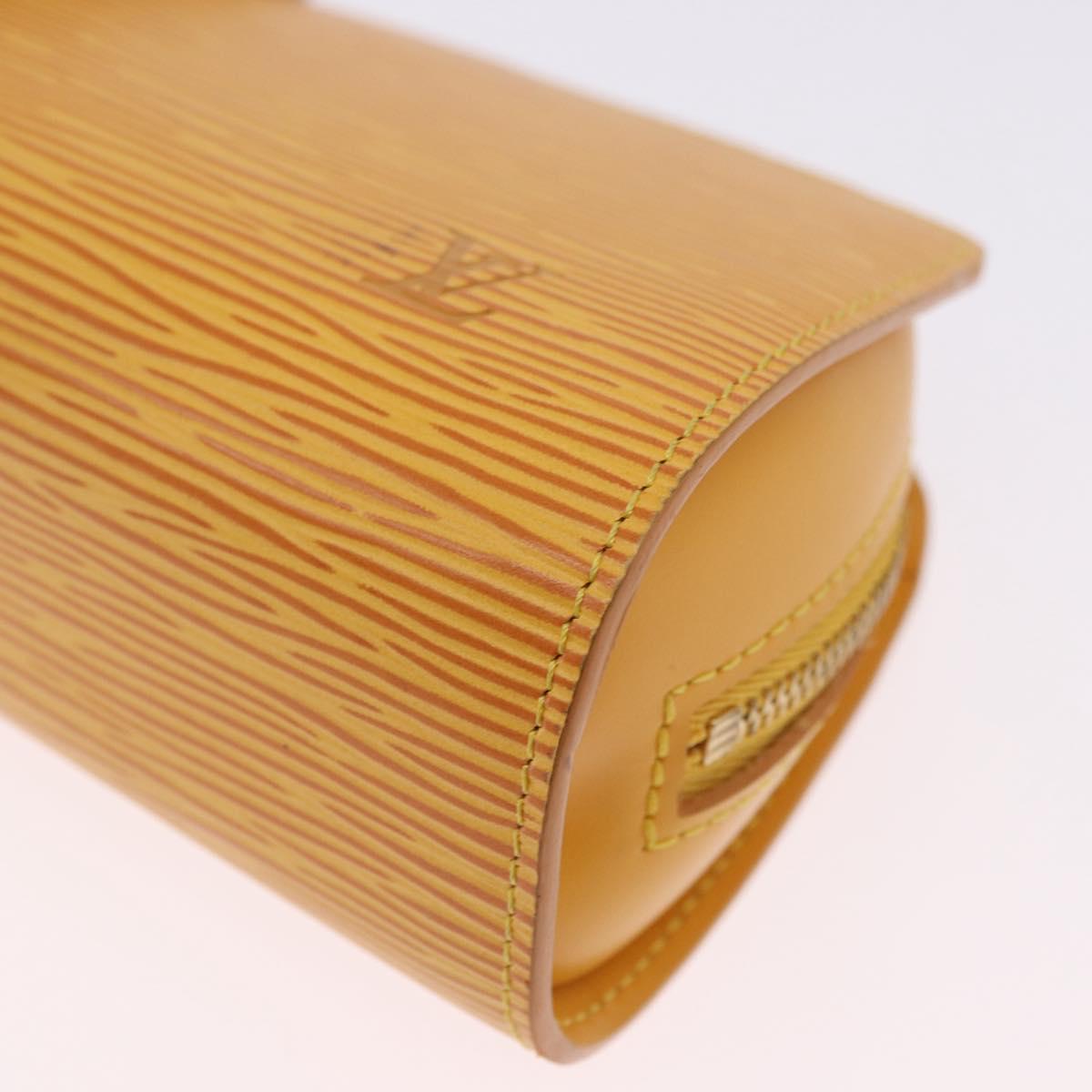 LOUIS VUITTON Epi Dauphine PM Pouch Yellow M48449 LV Auth BA14219