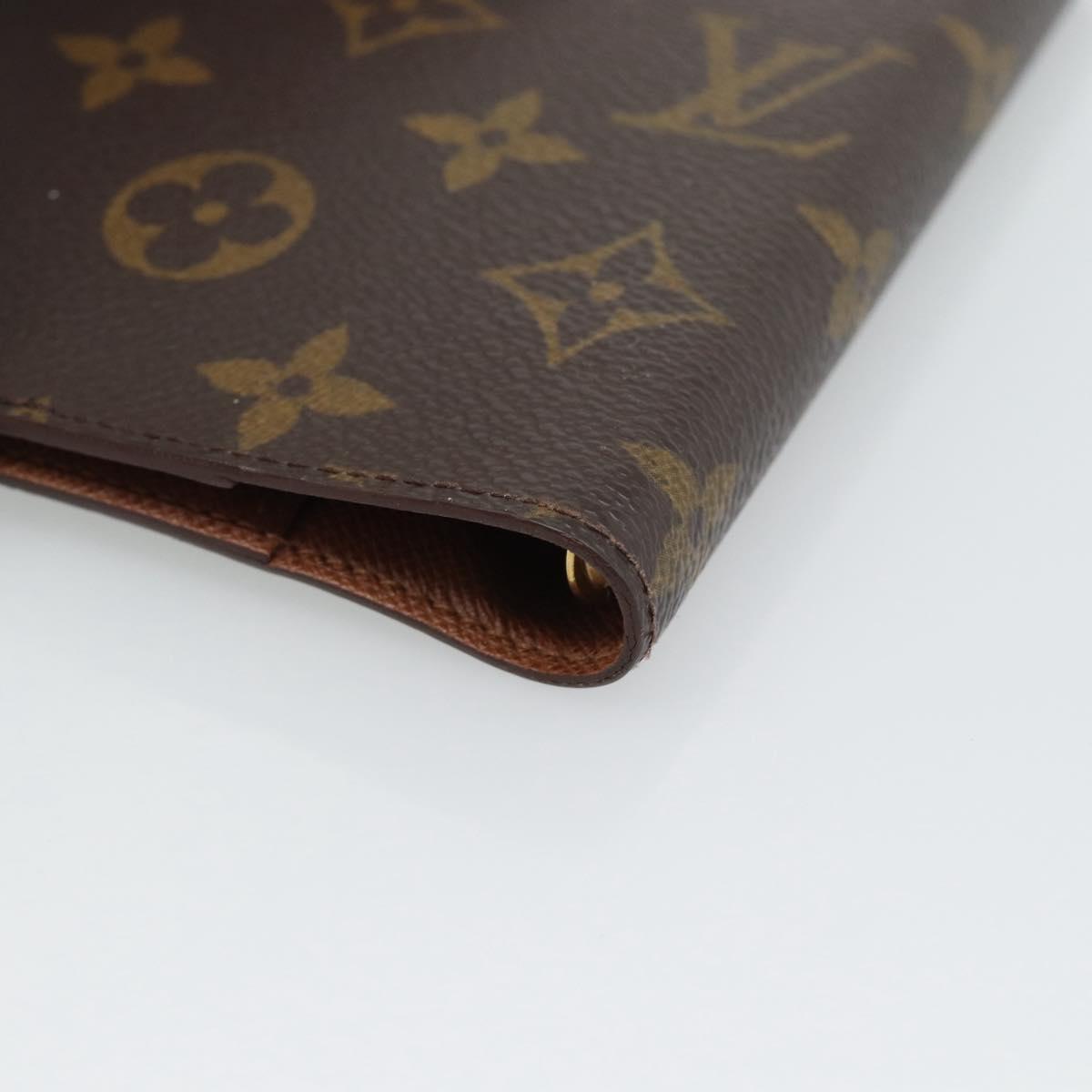 LOUIS VUITTON Monogram Agenda PM Day Planner Cover R20005 LV Auth BA14221